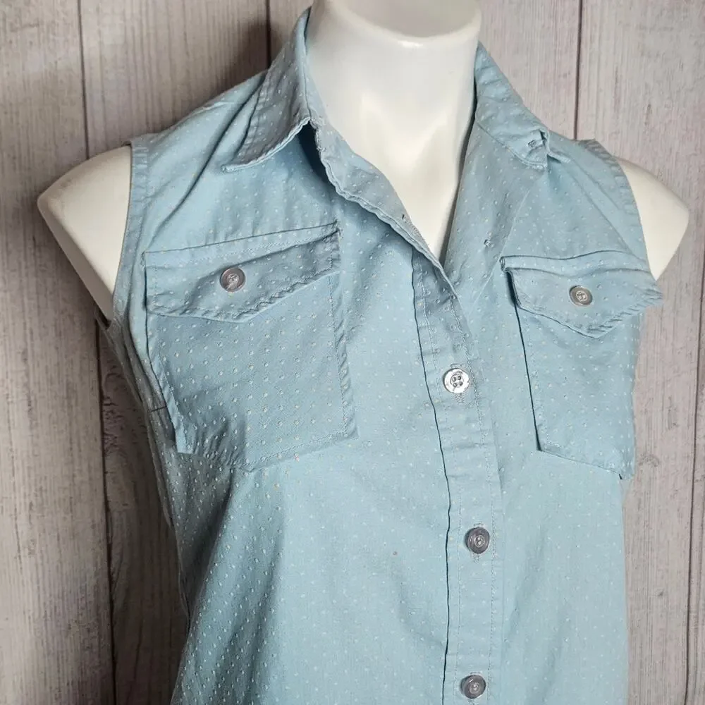 VTG 60s Blue/White Polka Dot Collared Playsuit Romper by Jerry Mann